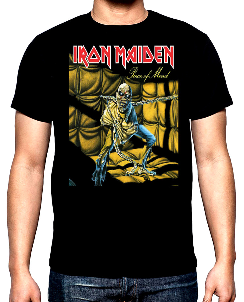 T-SHIRTS Iron Maiden, Piece of mind, men's t-shirt, 100% cotton, S to 5XL