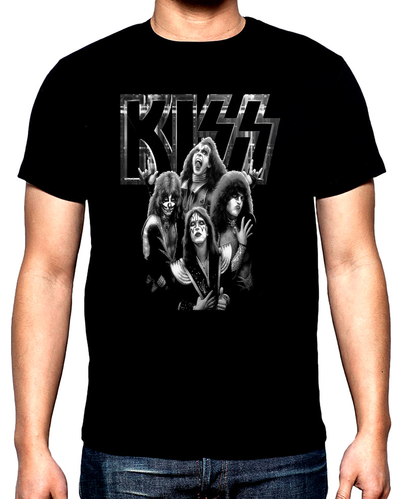 T-SHIRTS Kiss, Band, 2, men's t-shirt, 100% cotton, S to 5XL