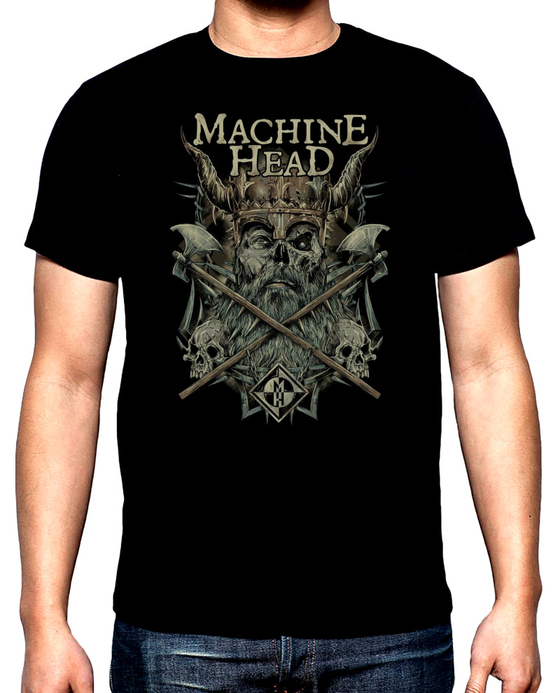 T-SHIRTS Machine head, 2, men's t-shirt, 100% cotton, S to 5XL