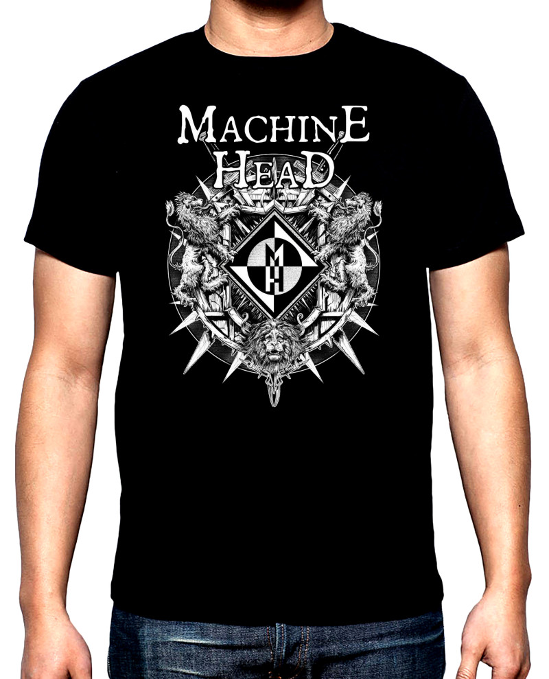 T-SHIRTS Machine head, men's t-shirt, 100% cotton, S to 5XL