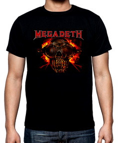 T-SHIRTS Megadeth, men's t-shirt, 100% cotton, S to 5XL