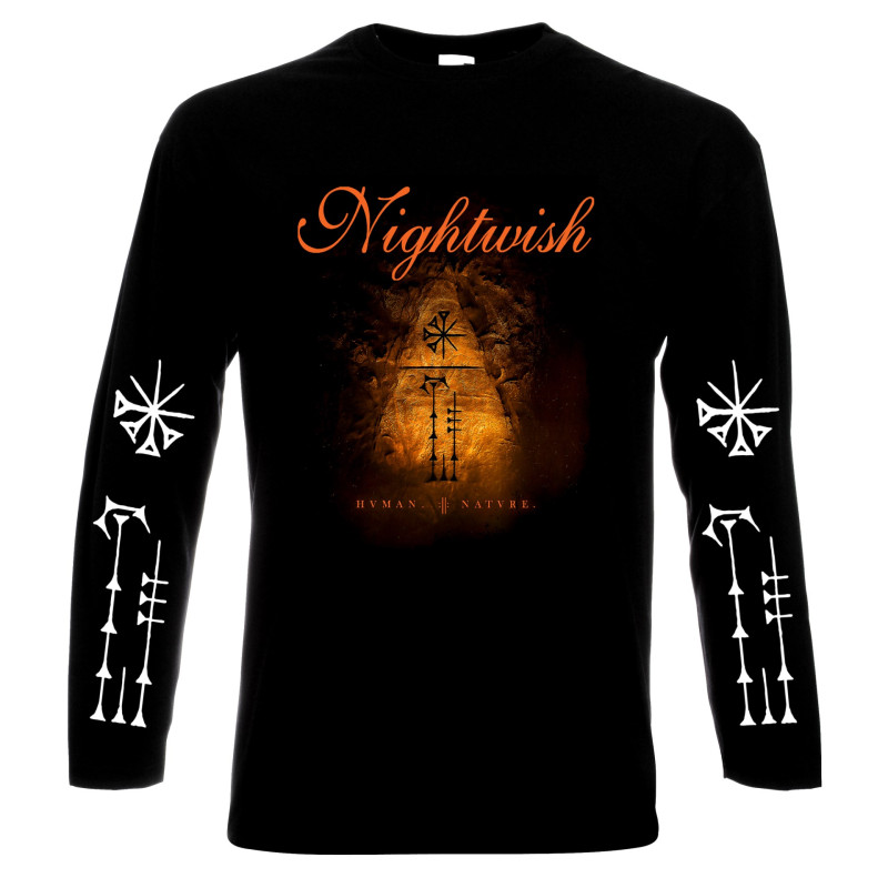LONG SLEEVE T-SHIRTS Nightwish, Human nature, men's long sleeve t-shirt, 100% cotton, S to 5XL