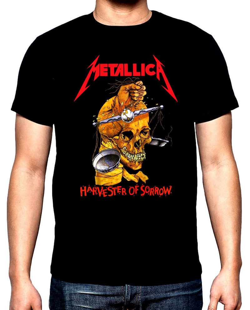 T-SHIRTS Metallica, Harvester of sorrow, men's  t-shirt, 100% cotton, S to 5XL