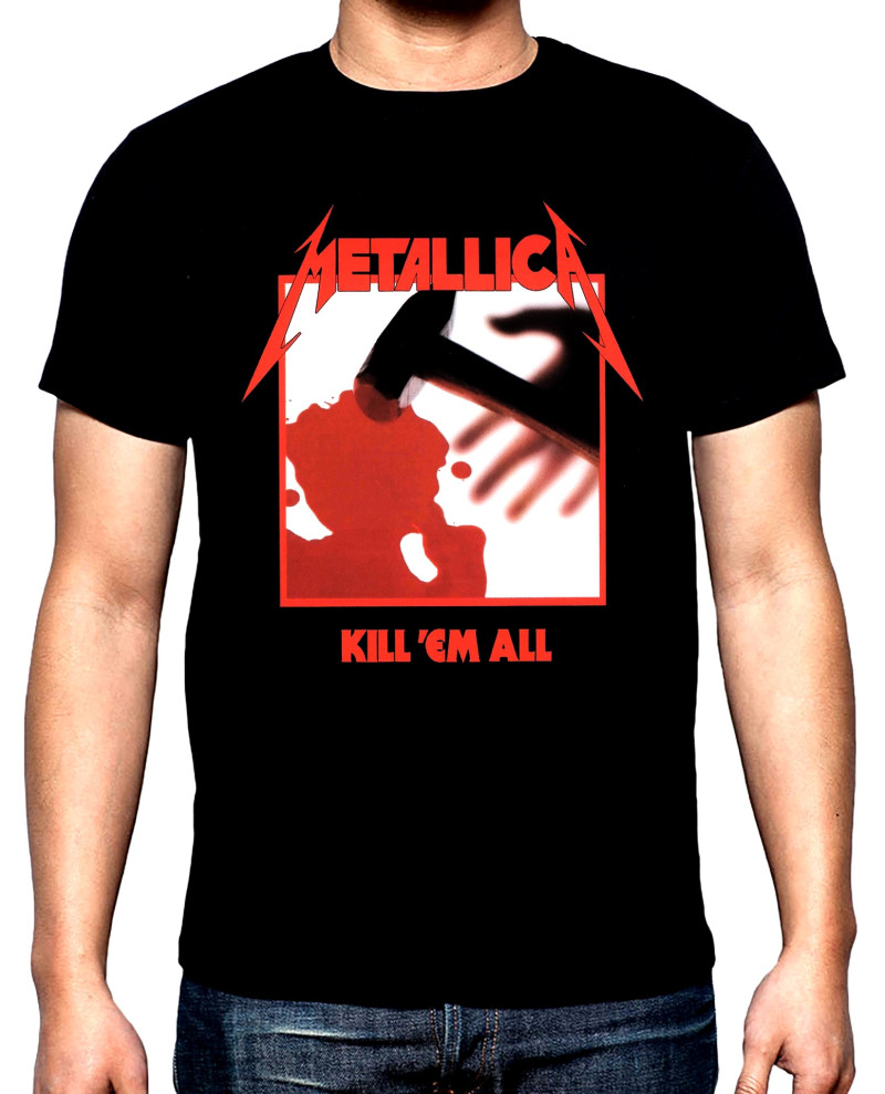 T-SHIRTS Metallica, Kill them all, men's  t-shirt, 100% cotton, S to 5XL