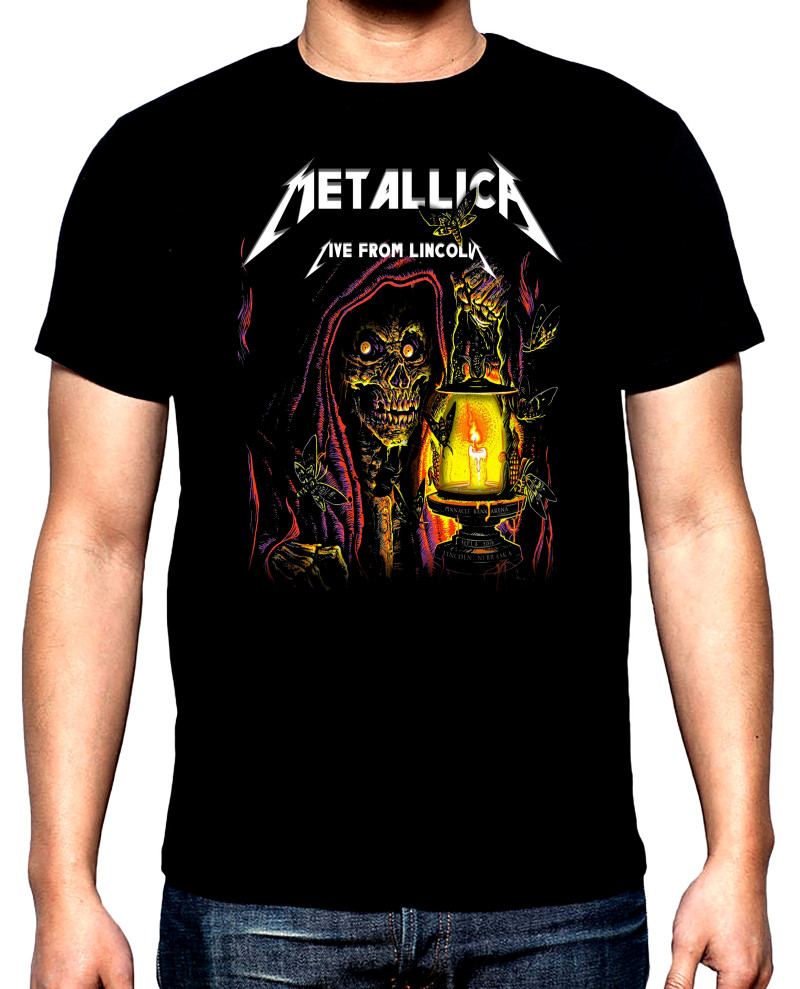 T-SHIRTS Metallica, Live from Lincoln, men's t-shirt, 100% cotton, S to 5XL