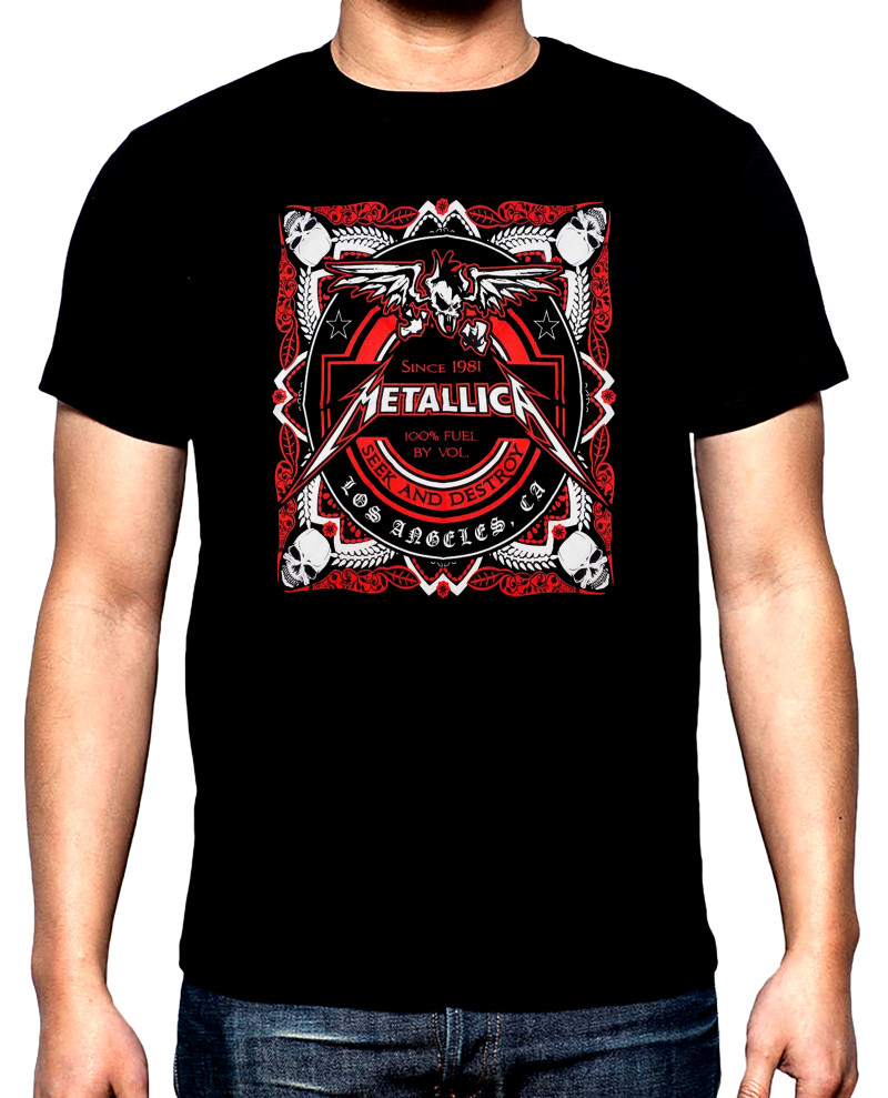 T-SHIRTS Metallica, Seek and destroy, men's t-shirt, 100% cotton, S to 5XL