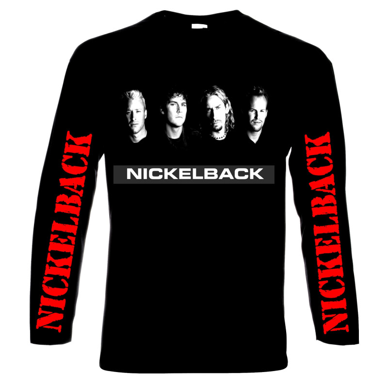 LONG SLEEVE T-SHIRTS Nickelback, men's long sleeve t-shirt, 100% cotton