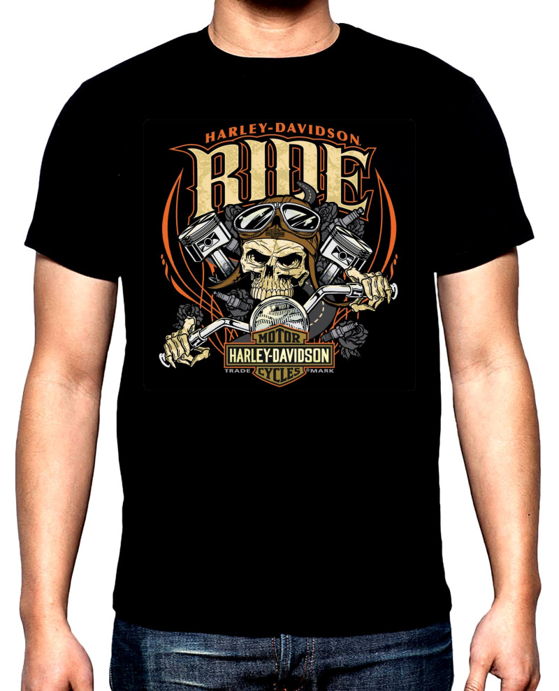 T-SHIRTS Harley Davidson, Ride, men's t-shirt, 100% cotton, S to 5XL