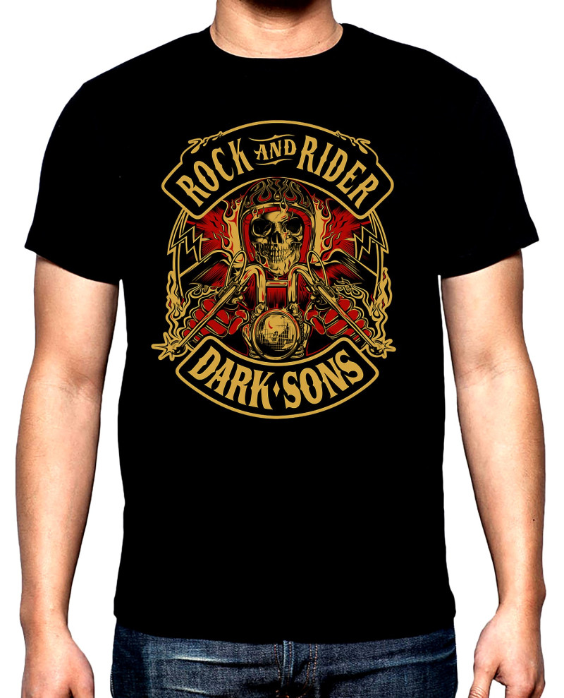 T-SHIRTS Rock and rider, Dark sons, men's t-shirt, 100% cotton, S to 5XL