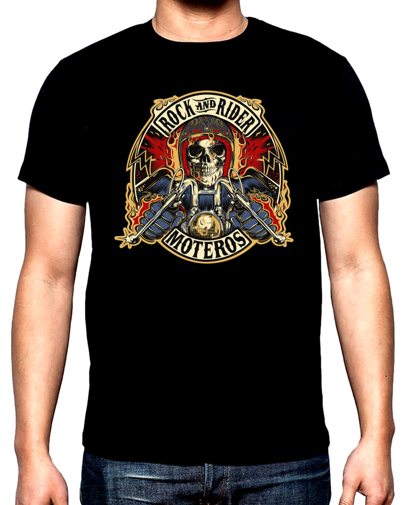 T-SHIRTS Rock and rider, men's t-shirt, 100% cotton, S to 5XL
