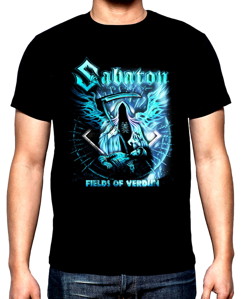 T-SHIRTS Sabaton, Fields of Verdun, men's t-shirt, 100% cotton, S to 5XL