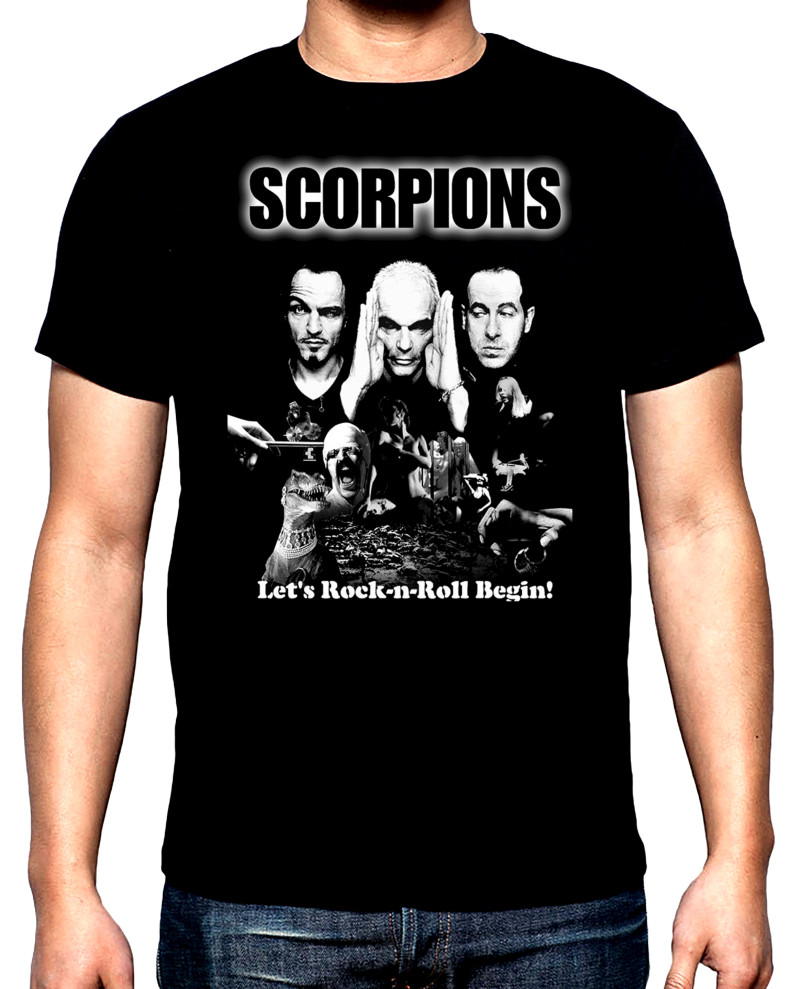 T-SHIRTS Scorpions, Let's Rock and Roll Begin, men's t-shirt, 100% cotton, S to 5XL