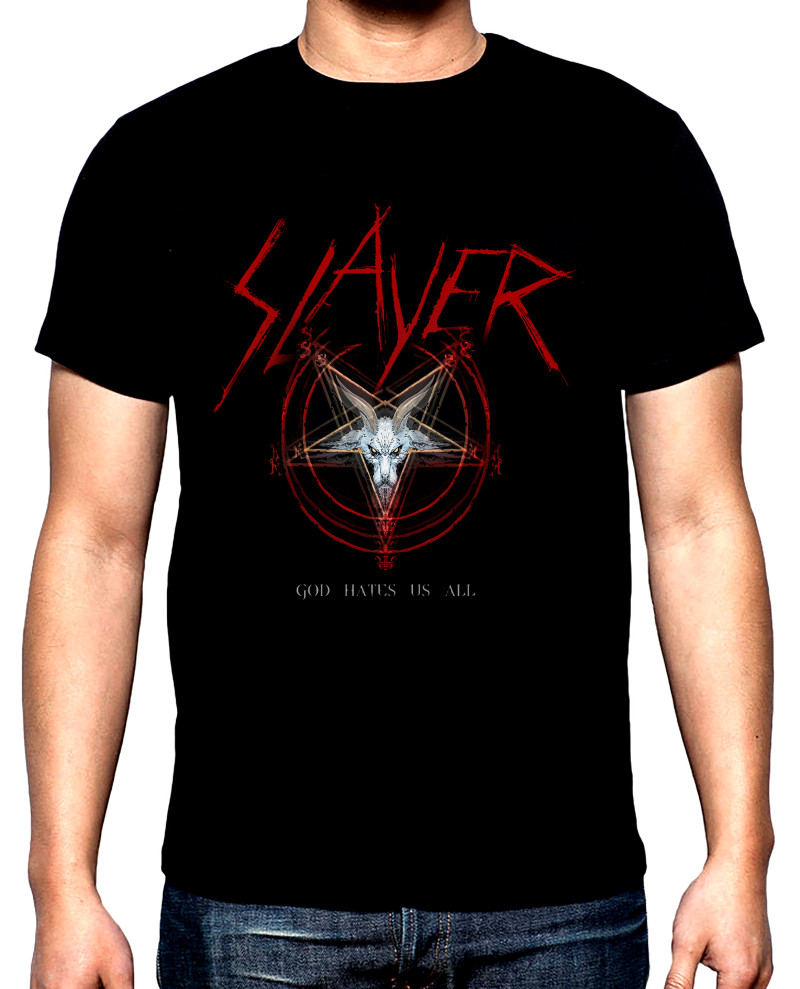 T-SHIRTS Slayer, God Hates Us All, men's t-shirt, 100% cotton, S to 5XL