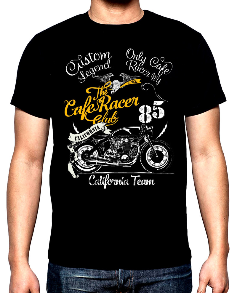 T-SHIRTS Cafe racer, men's t-shirt, 100% cotton, S to 5XL