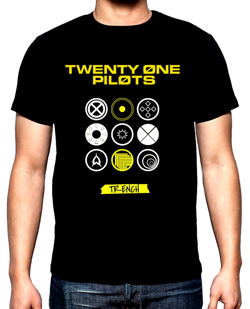 T-SHIRTS 21 Pilots, Trench, men's  t-shirt, 100% cotton, S to 5XL