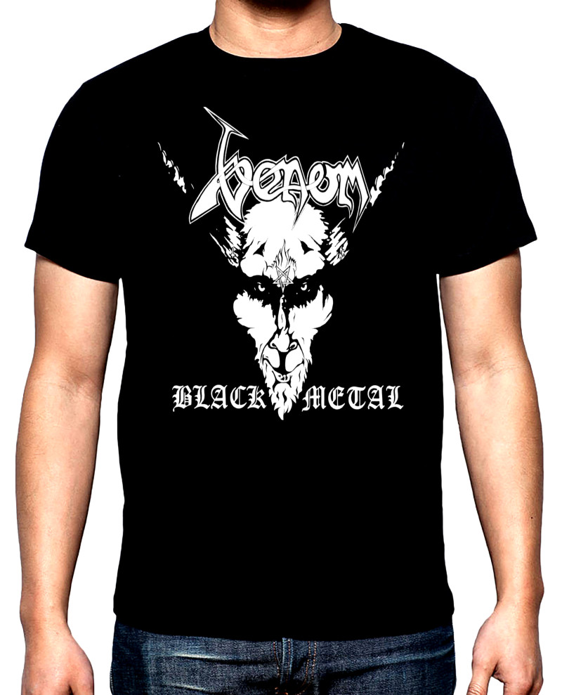 T-SHIRTS Venom, Black metal, 2, men's t-shirt, 100% cotton, S to 5XL