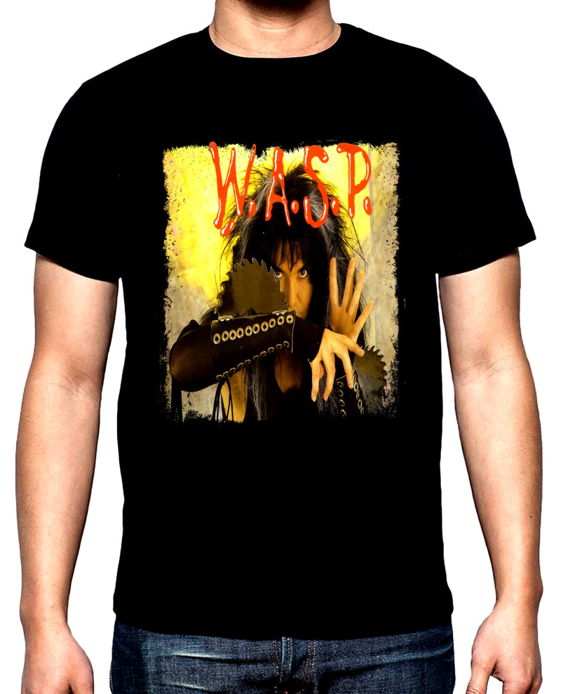 T-SHIRTS W.A.S.P., Blackie Lawless, men's  t-shirt, 100% cotton, S to 5XL