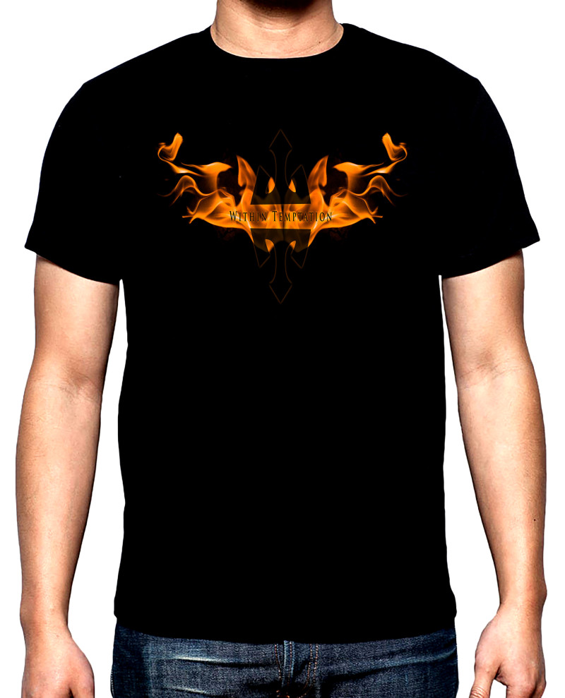 T-SHIRTS Within Temptation, Fire, men's t-shirt, 100% cotton, S to 5XL