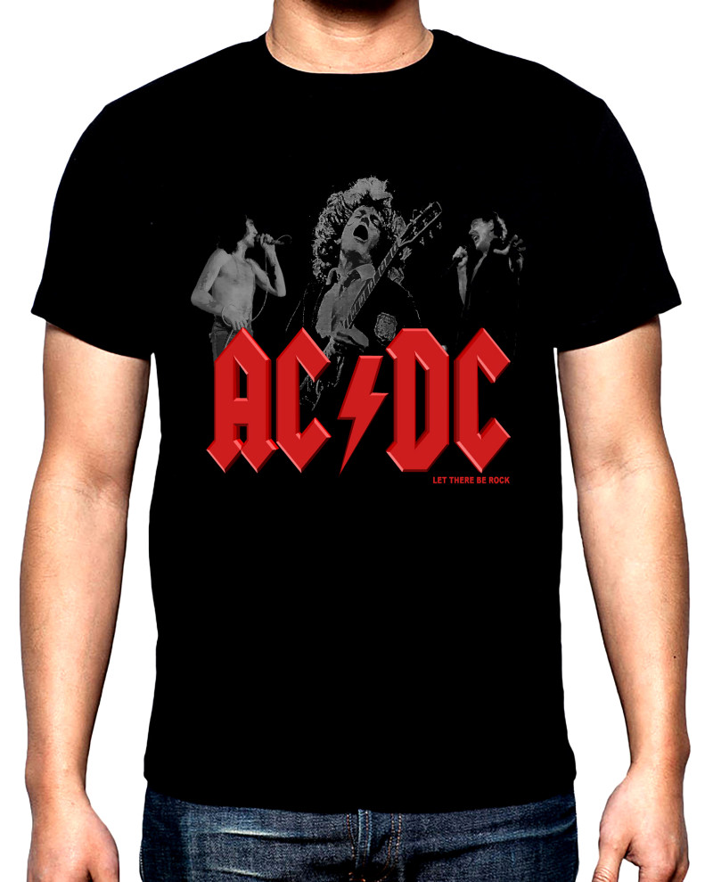 T-SHIRTS AC DC, Band, men's t-shirt, 100% cotton, S to 5XL