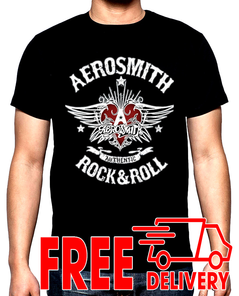 T-SHIRTS Aerosmith, Rock and roll, 2, men's t-shirt, 100% cotton, S to 5XL