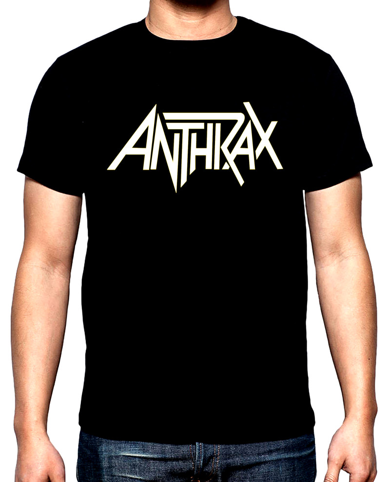 T-SHIRTS Anthrax, Logo, 2, men's t-shirt, 100% cotton, S to 5XL