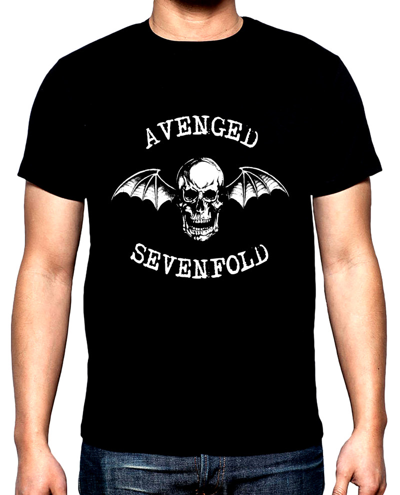 T-SHIRTS Avenged sevenfold, Logo, 2,  men's t-shirt, 100% cotton, S to 5XL