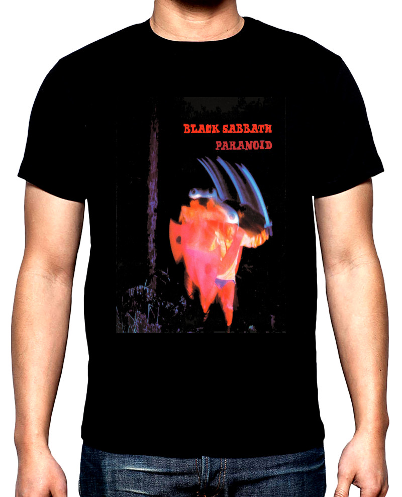 T-SHIRTS Black Sabbath, Paranoid, men's t-shirt, 100% cotton, S to 5XL