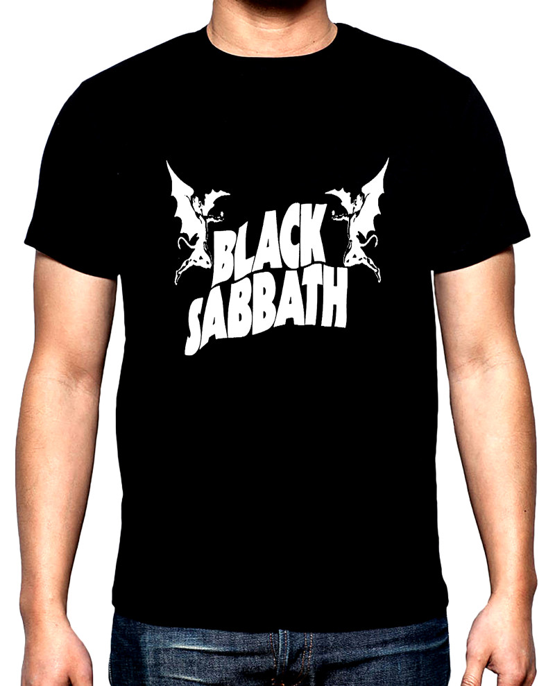 T-SHIRTS Black Sabbath, Logo, 1, men's t-shirt, 100% cotton, S to 5XL