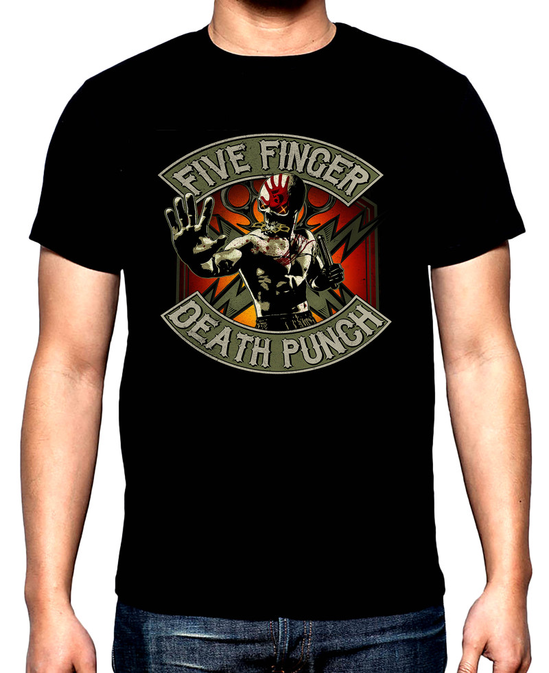 T-SHIRTS Five finger death punch, 4, men's t-shirt, 100% cotton, S to 5XL
