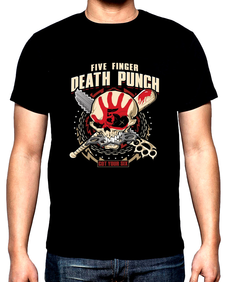T-SHIRTS Five finger death punch, Logo, men's t-shirt, 100% cotton, S to 5XL