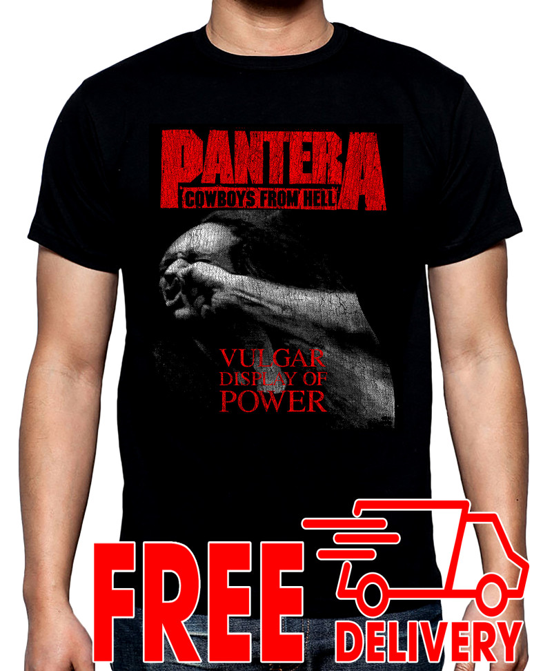T-SHIRTS Pantera, Vulgar display of power, men's  t-shirt, 100% cotton, S to 5XL