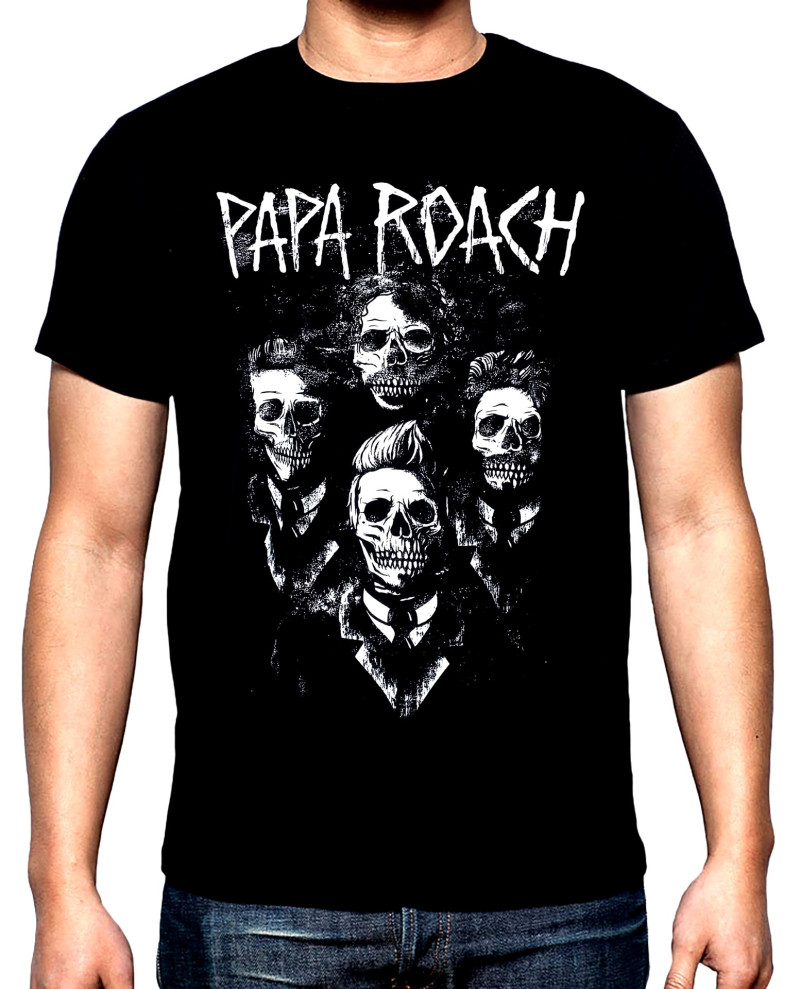 T-SHIRTS Papa Roach, men's  t-shirt, 100% cotton, S to 5XL