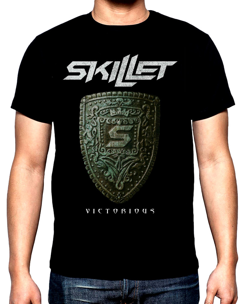 T-SHIRTS Skillet, Victorious, men's  t-shirt, 100% cotton, S to 5XL